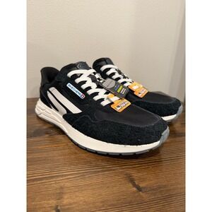 Skechers Street Wear Joggers Men's Size 10.5 Black Retro Hombre Slips In Lace Up